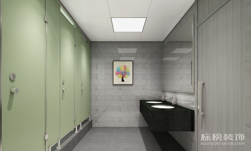 女衛(wèi)生間-恒誠信辦公室裝修設計效果圖