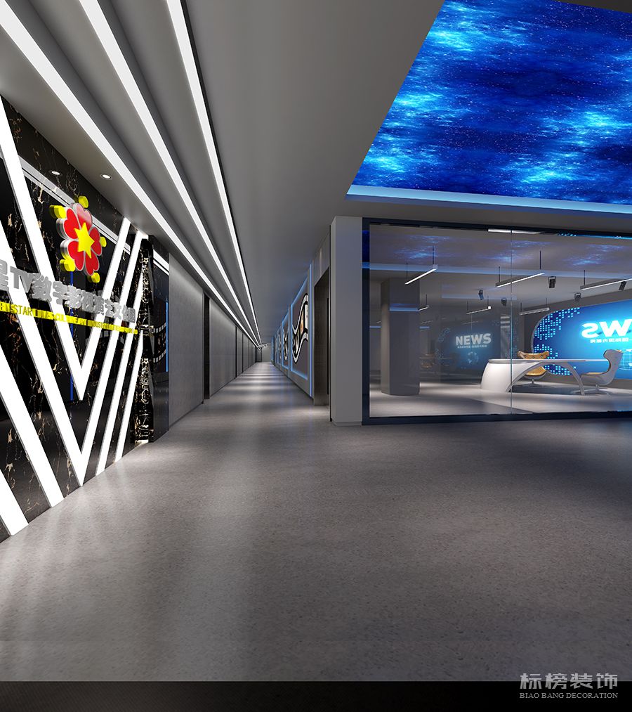 寶安-明星TV數(shù)字影視文化園設計 二樓過道