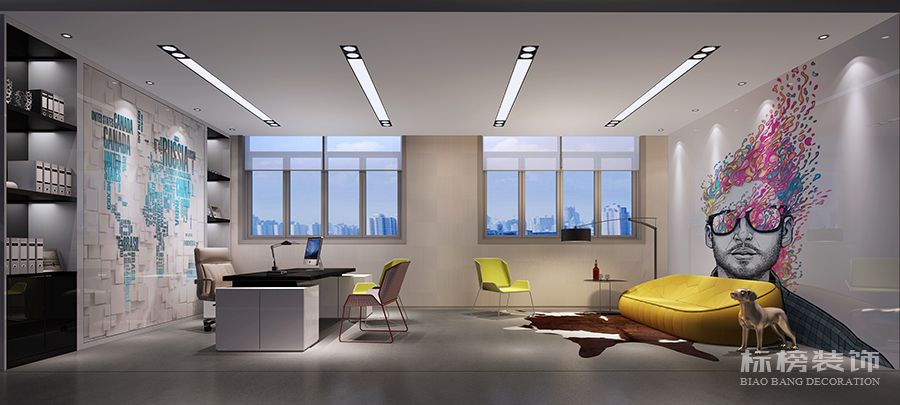 寶安-明星TV數(shù)字影視文化園設計-經(jīng)理辦公室
