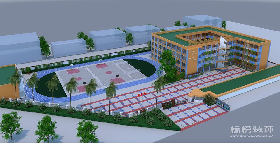 實驗學(xué)校室外裝修