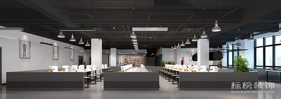 服裝貿(mào)易公司辦公區(qū)設計效果圖3